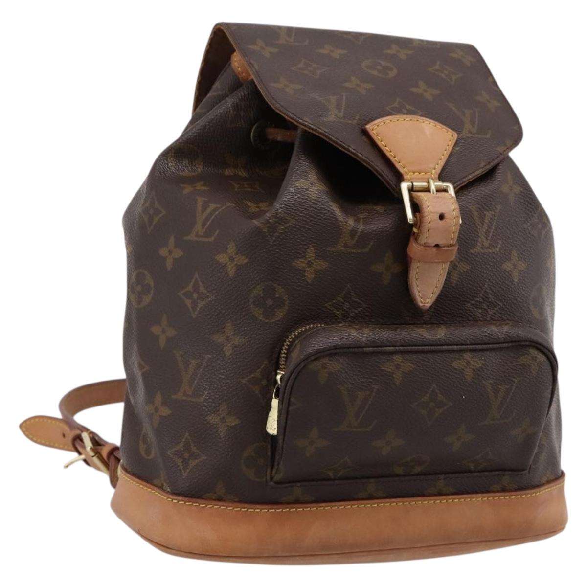 LOUIS VUITTON Monogram Montsouris MM Backpack M51136 LV Auth ka5636