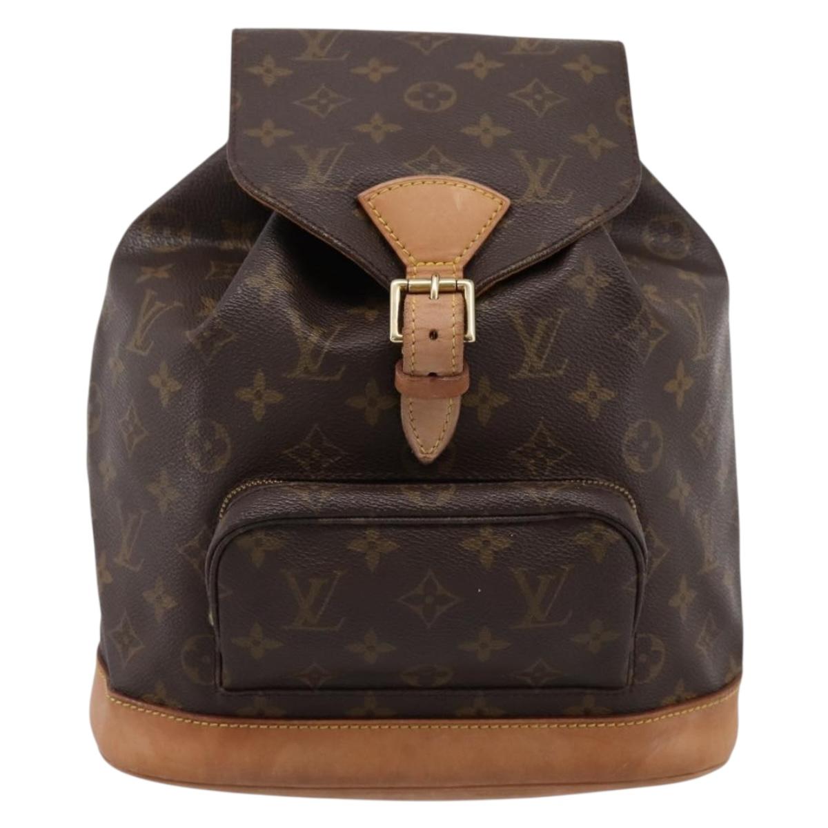 LOUIS VUITTON Monogram Montsouris MM Backpack M51136 LV Auth ka5636