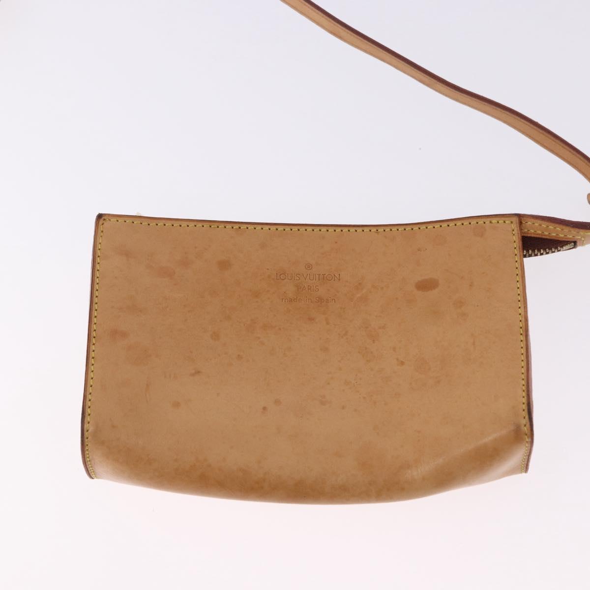 LOUIS VUITTON Monogram Vinyl Cabas Ambre PM Tote Bag Brown M92502 LV Auth ka5637