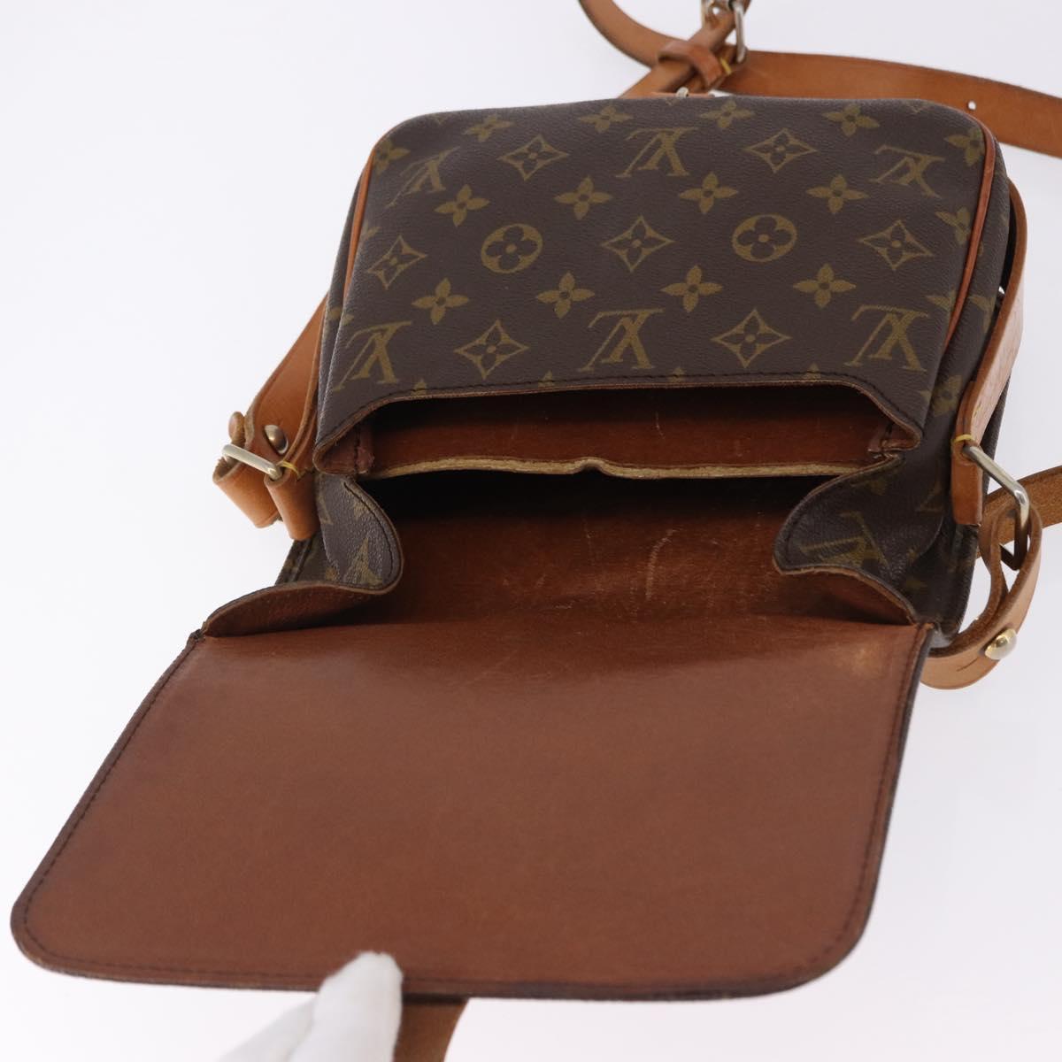 LOUIS VUITTON Monogram Cartouchiere MM Shoulder Bag M51253 LV Auth ka5638