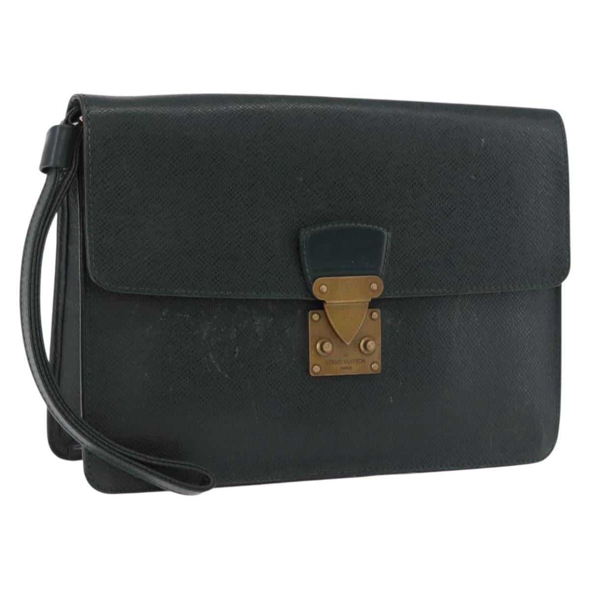 LOUIS VUITTON Taiga Pochette Kourad Clutch Bag Epicea M30194 LV Auth ka5641