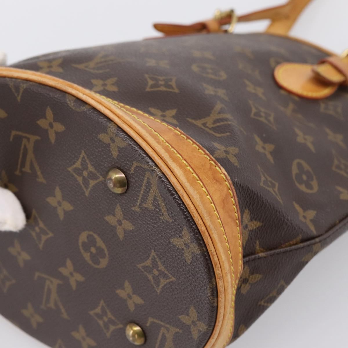 LOUIS VUITTON Monogram Bucket PM Shoulder Bag M42238 LV Auth ka5644