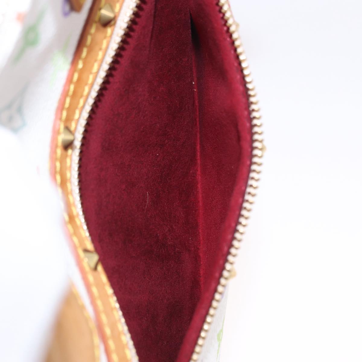 LOUIS VUITTON Monogram Multicolor Alma Hand Bag White M92647 LV Auth ka5645V