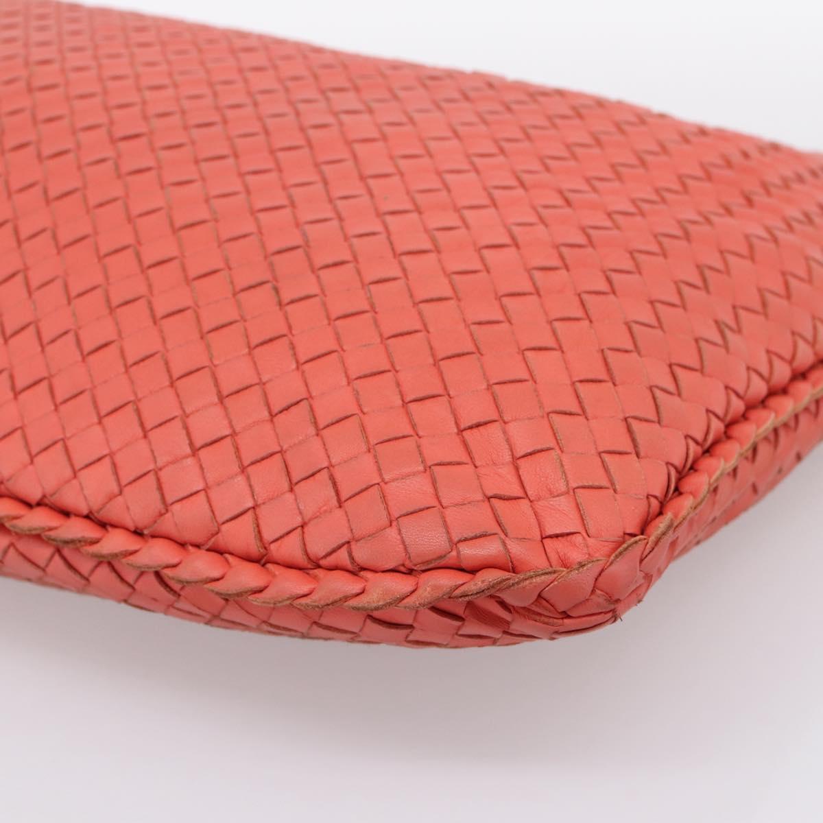 BOTTEGA VENETA INTRECCIATO Hobo Hand Bag Leather Pink 115654 Auth ka5654V