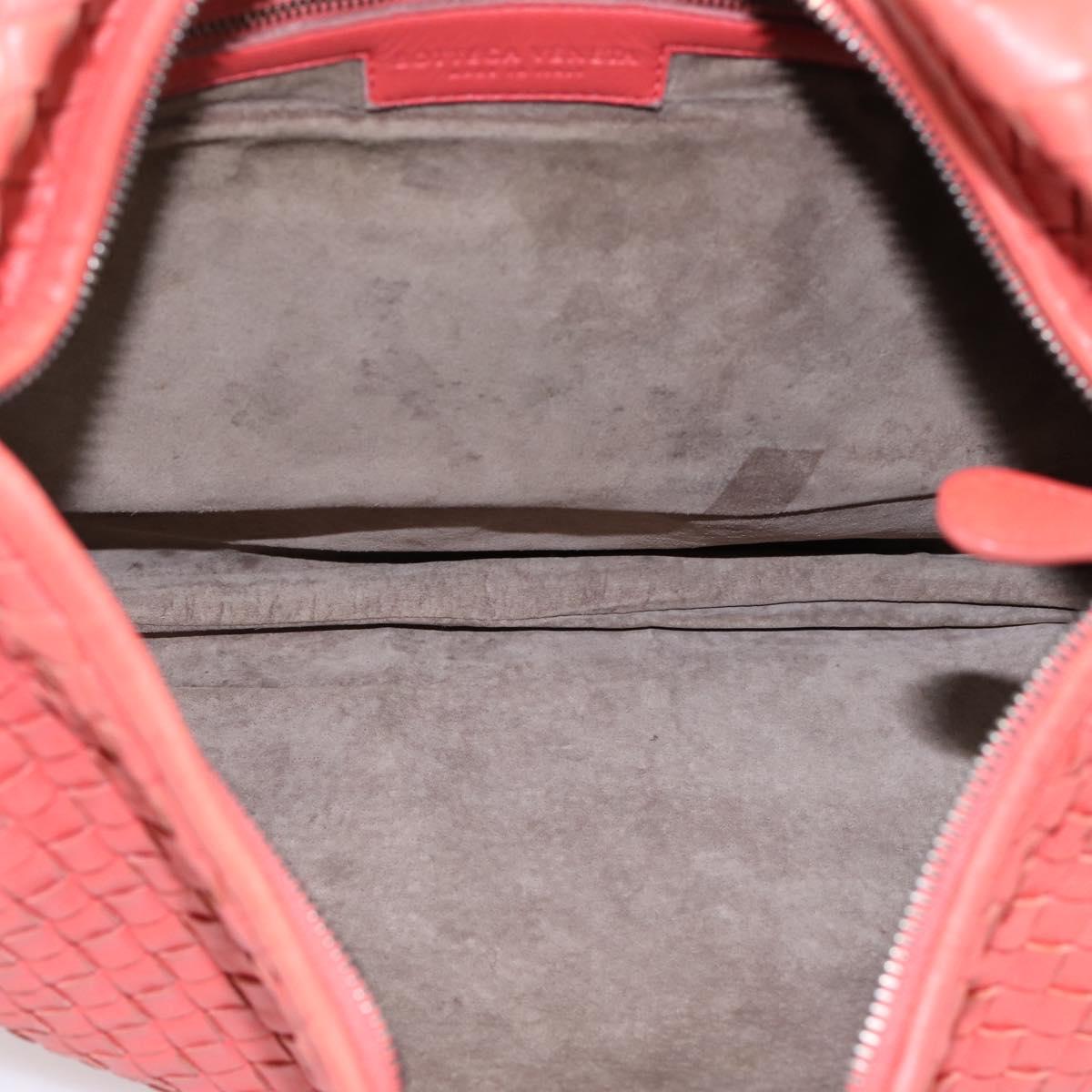 BOTTEGA VENETA INTRECCIATO Hobo Hand Bag Leather Pink 115654 Auth ka5654V