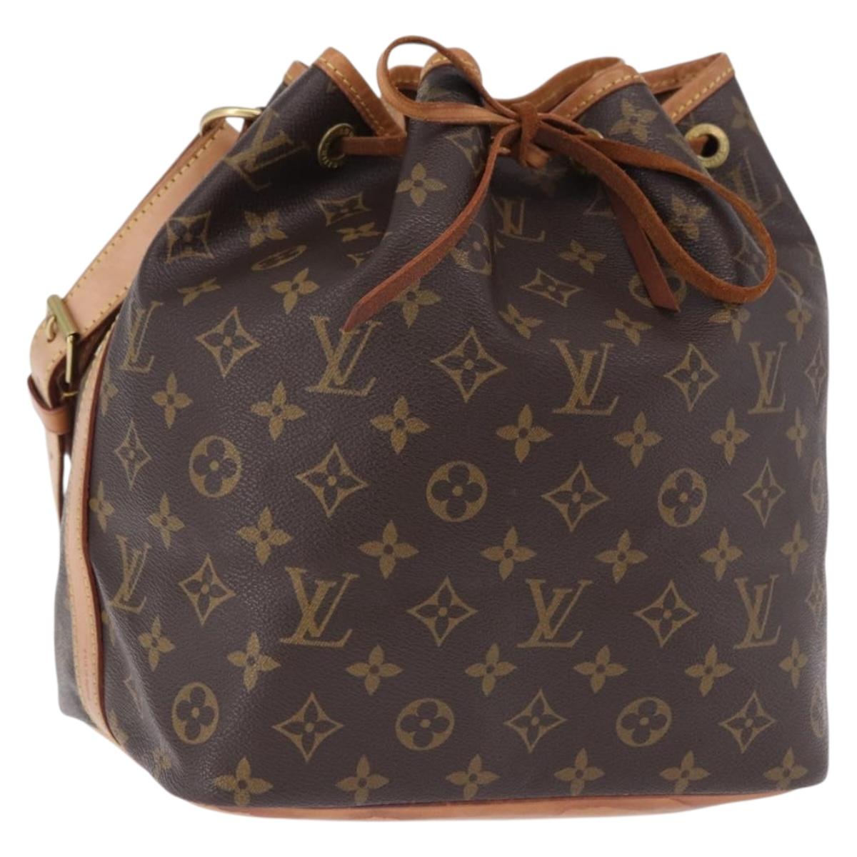LOUIS VUITTON Monogram Petit Noe Shoulder Bag M42226 LV Auth ka5655