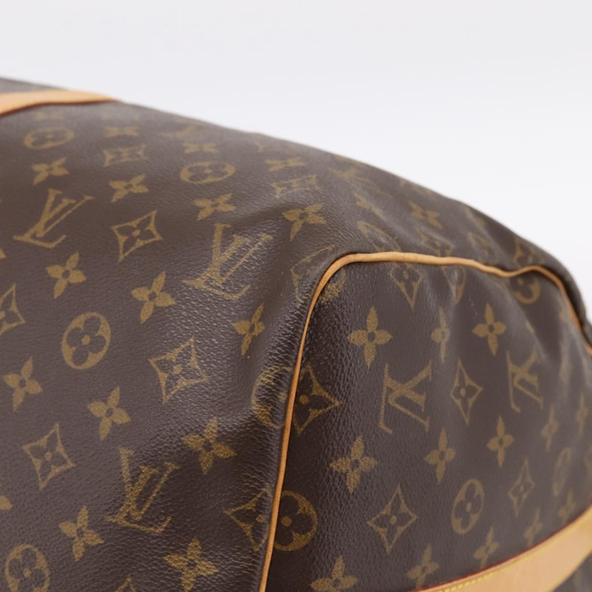 LOUIS VUITTON Monogram Keepall Bandouliere 55 Boston Bag M41414 LV Auth ka5656A