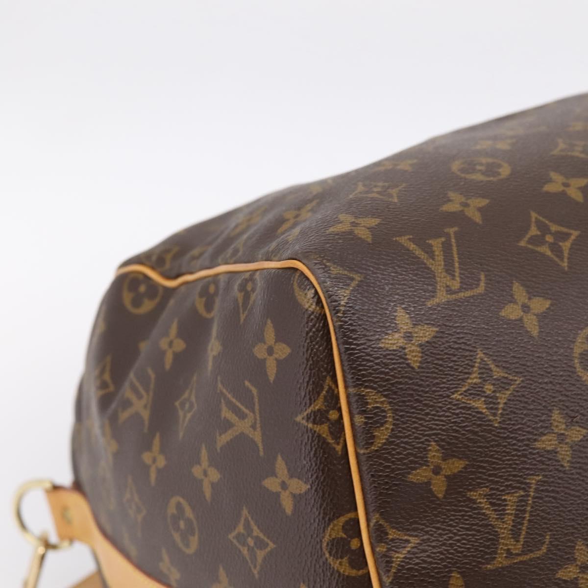LOUIS VUITTON Monogram Keepall Bandouliere 55 Boston Bag M41414 LV Auth ka5656A