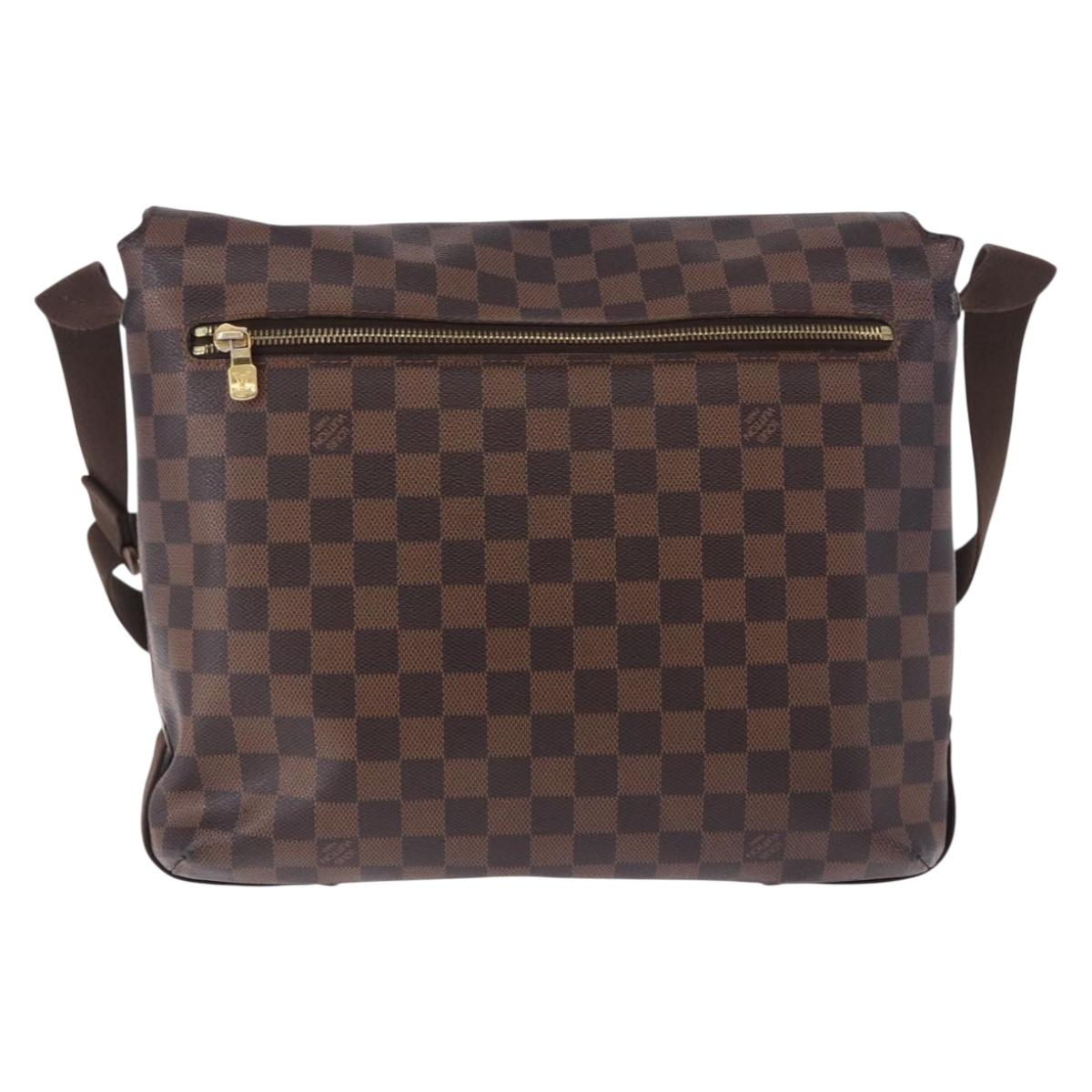 LOUIS VUITTON Damier Ebene Brooklyn MM Shoulder Bag N51211 LV Auth ka5659