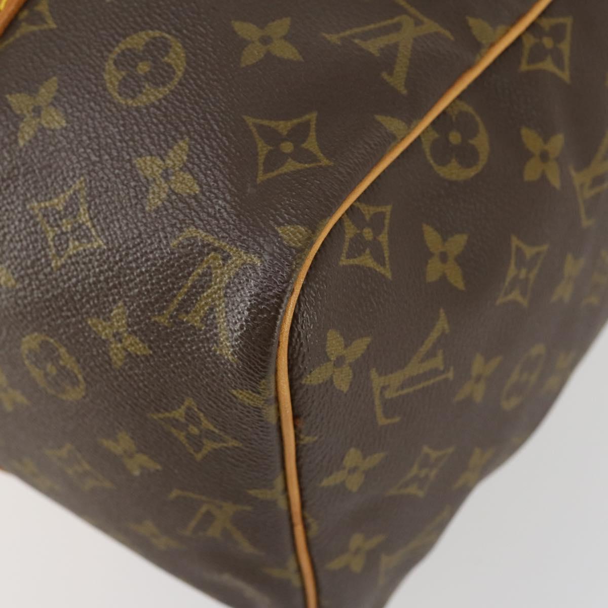 LOUIS VUITTON Monogram Sac Souple 35 Boston Bag M41626 LV Auth ka566