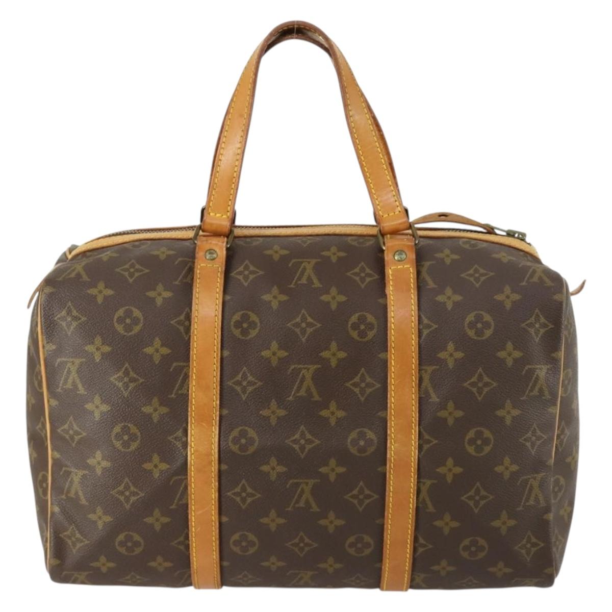 LOUIS VUITTON Monogram Sac Souple 35 Boston Bag M41626 LV Auth ka566