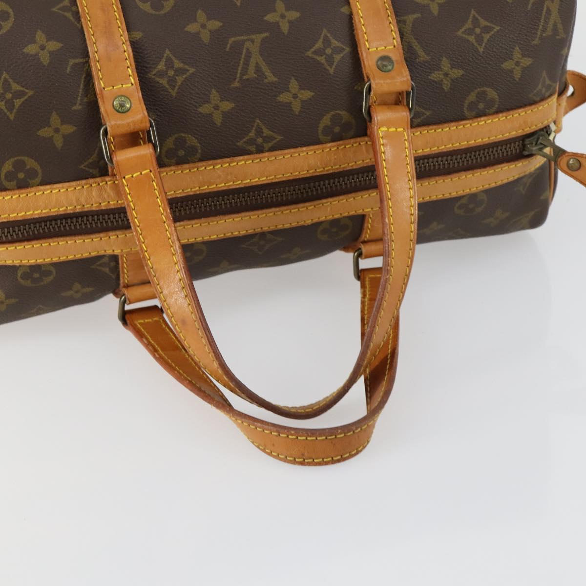 LOUIS VUITTON Monogram Sac Souple 35 Boston Bag M41626 LV Auth ka566