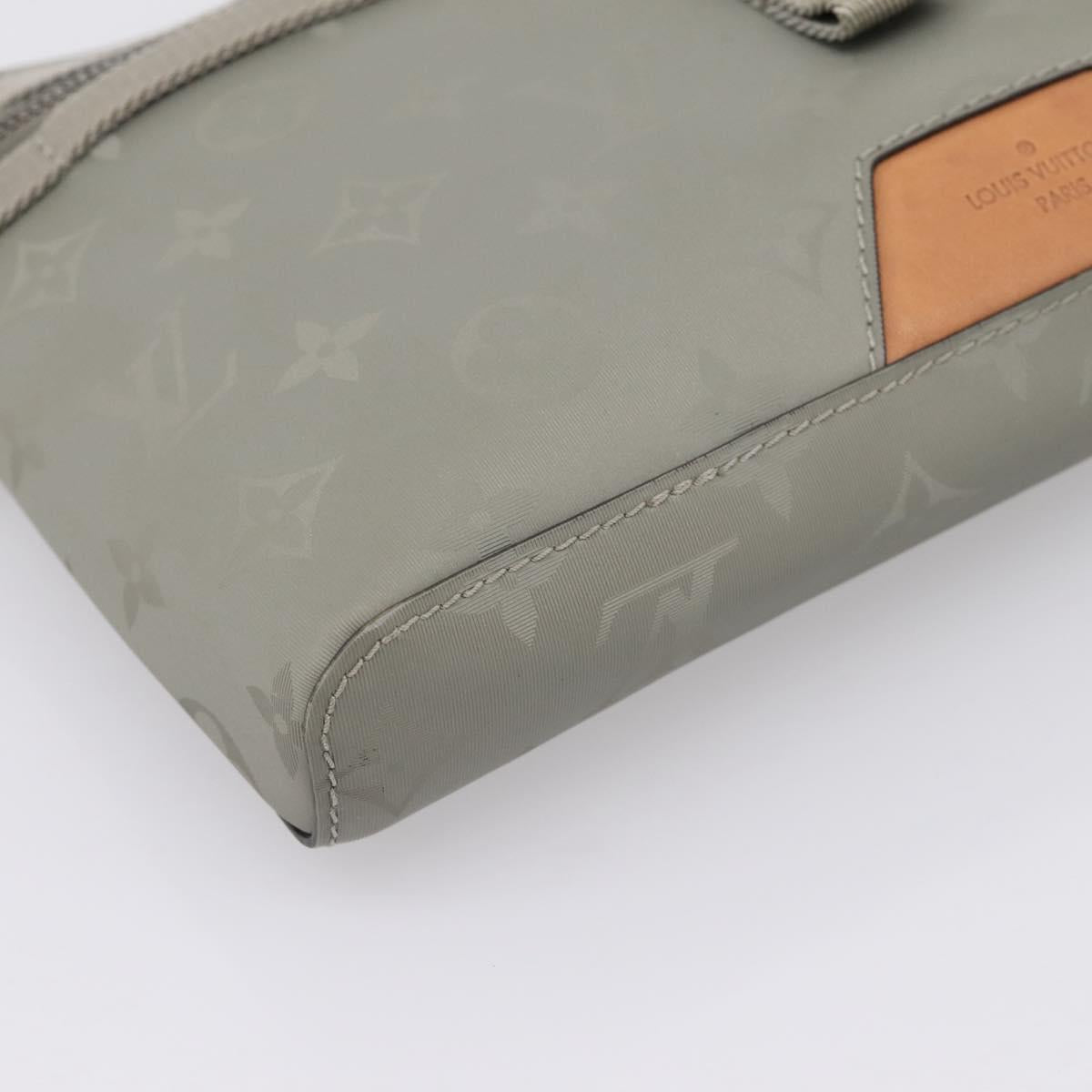 LOUIS VUITTON Monogram Titanium Messenger PM Bag Gray M43889 LV Auth ka5662V