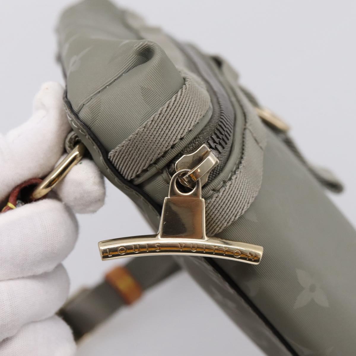 LOUIS VUITTON Monogram Titanium Messenger PM Bag Gray M43889 LV Auth ka5662V