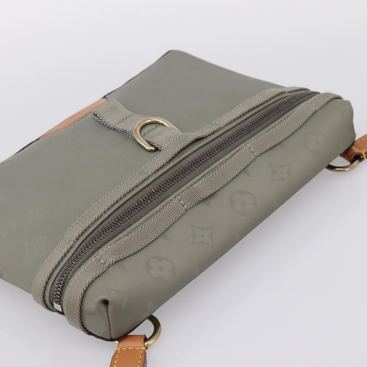 LOUIS VUITTON Monogram Titanium Messenger PM Bag Gray M43889 LV Auth ka5662V