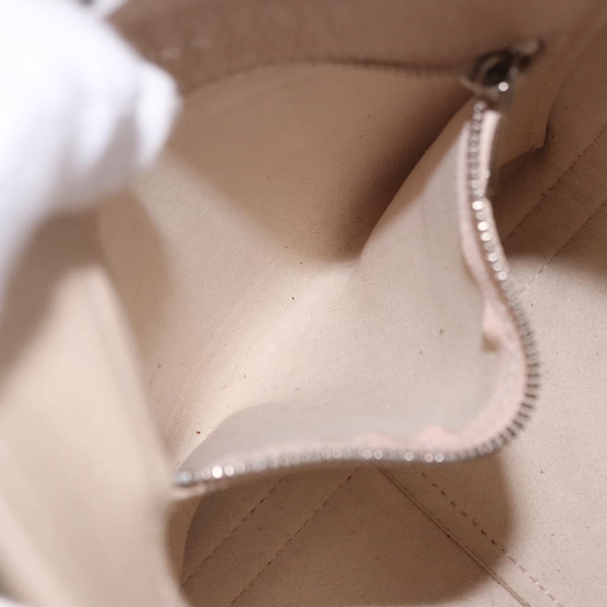 BALENCIAGA Everyday XS Tote Bag Leather Ivory Silver 672793 Auth ka5663A