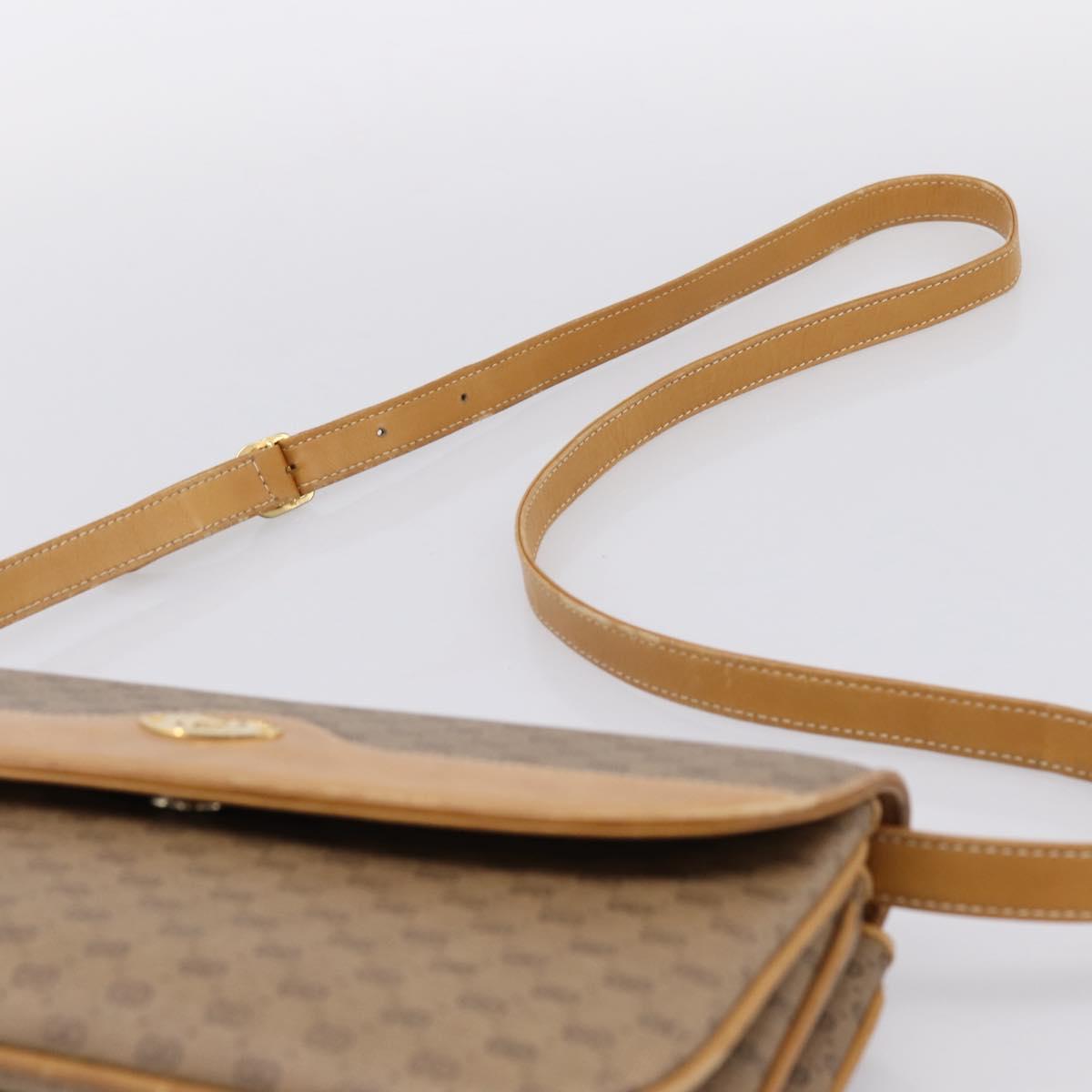 GUCCI Micro GG Supreme Shoulder Bag PVC Beige Gold 004 106 0024 Auth ka5666