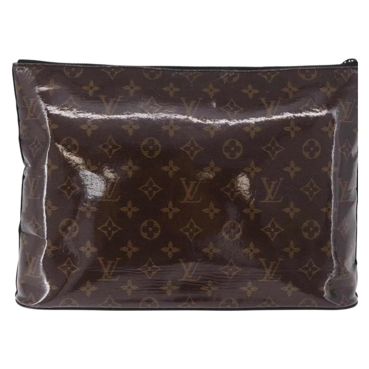 LOUIS VUITTON Monogram Glaze Pochette Cosmos Clutch Bag M63271 LV Auth ka5667