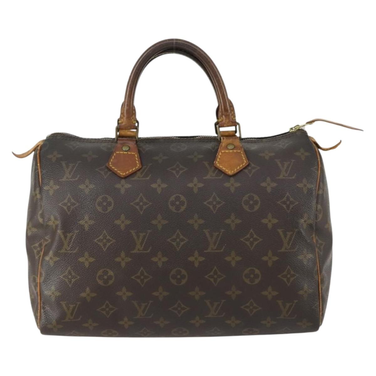 LOUIS VUITTON Monogram Speedy 30 Hand Bag M41526 LV Auth ka567