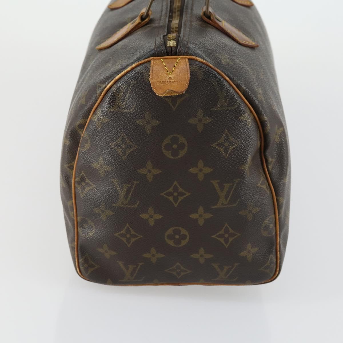 LOUIS VUITTON Monogram Speedy 30 Hand Bag M41526 LV Auth ka567