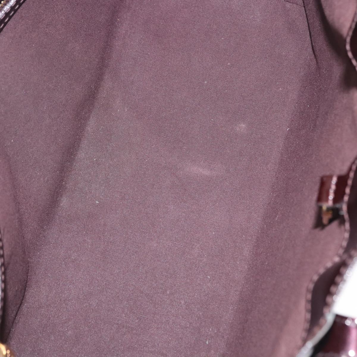 LOUIS VUITTON Monogram Vernis Wilshire PM Bag Rouge Favist M91644 LV Auth ka5672