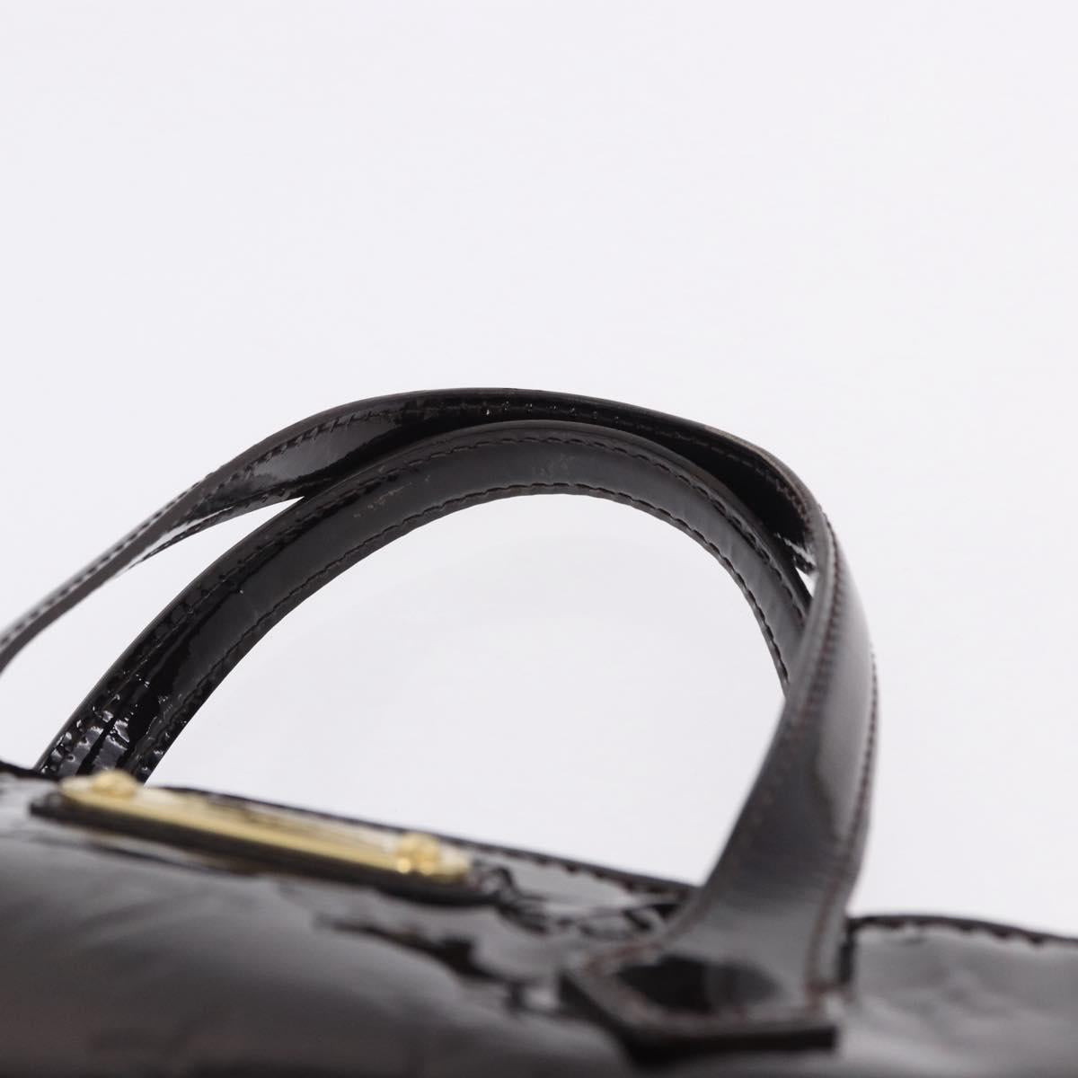 LOUIS VUITTON Monogram Vernis Wilshire PM Bag Rouge Favist M91644 LV Auth ka5672