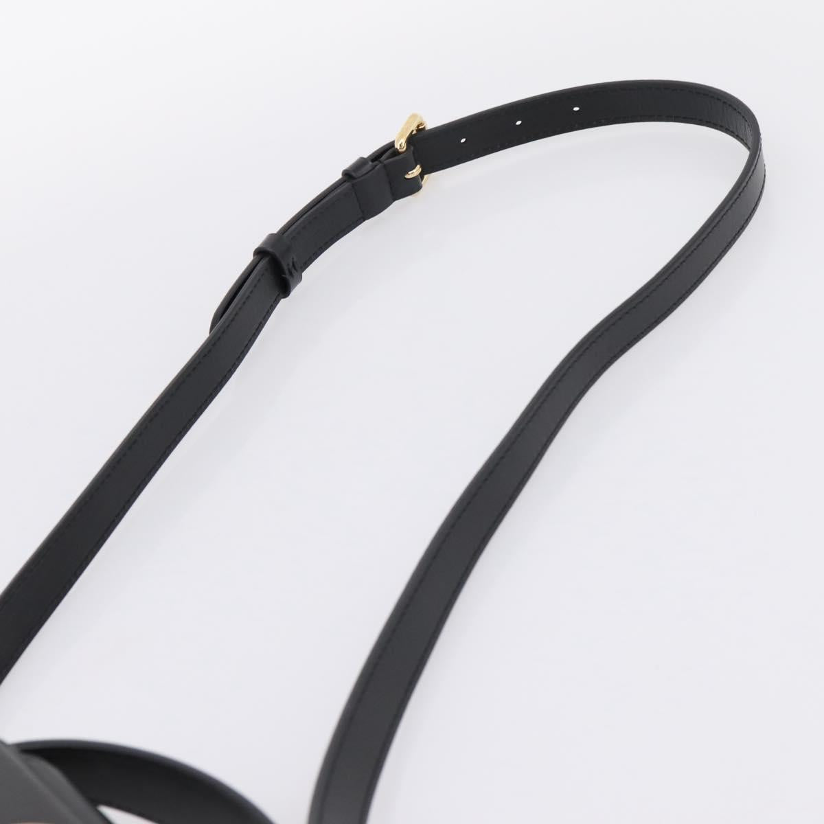 LOUIS VUITTON S Lock Bag Hand Bag Leather Black M82214 LV Auth ka5674SAM