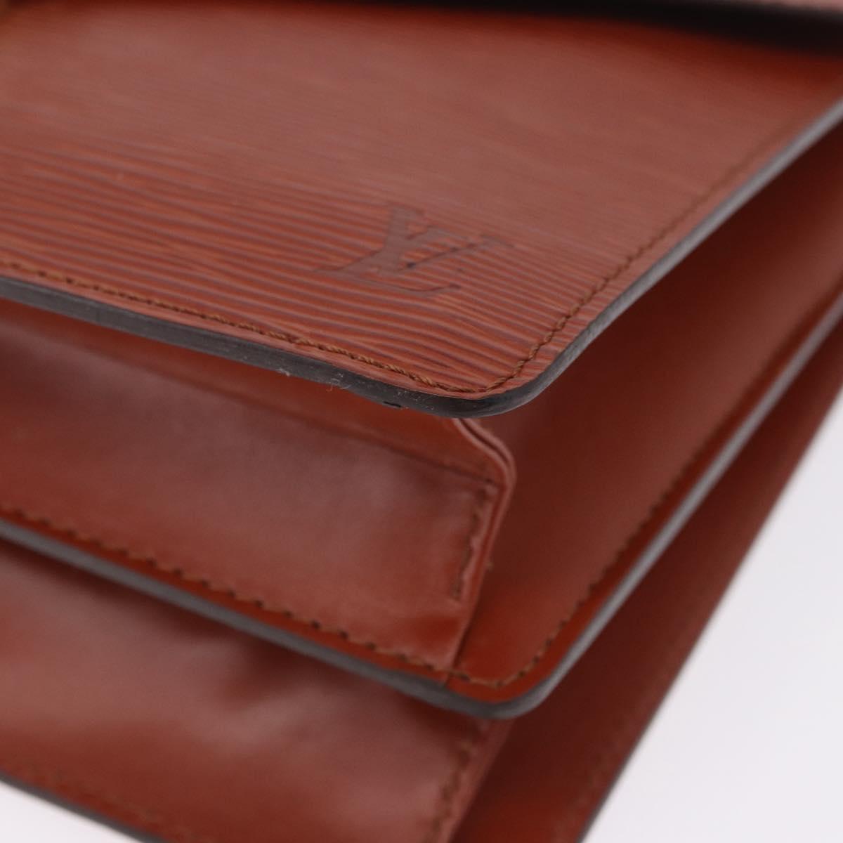 LOUIS VUITTON Epi Concorde Hand Bag Brown M52133 LV Auth ka5678