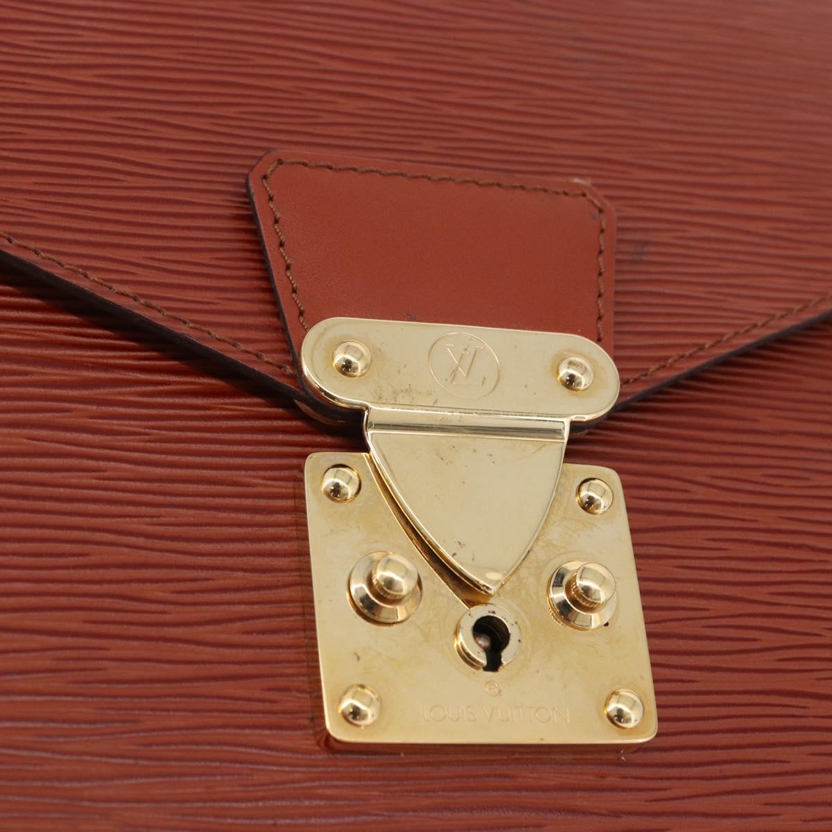 LOUIS VUITTON Epi Concorde Hand Bag Brown M52133 LV Auth ka5678