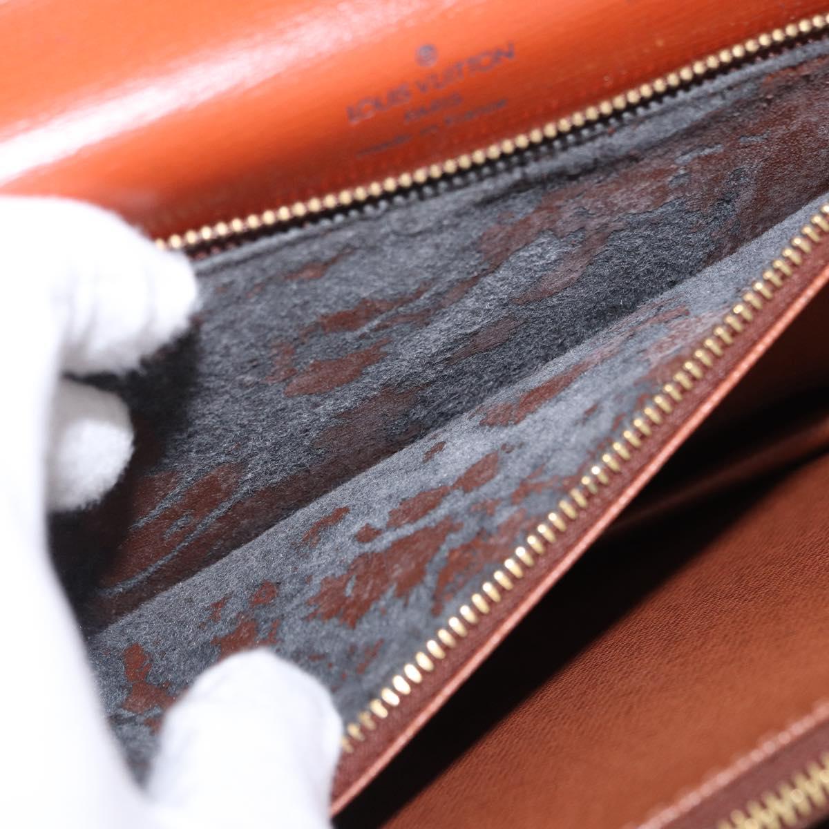 LOUIS VUITTON Epi Concorde Hand Bag Brown M52133 LV Auth ka5678