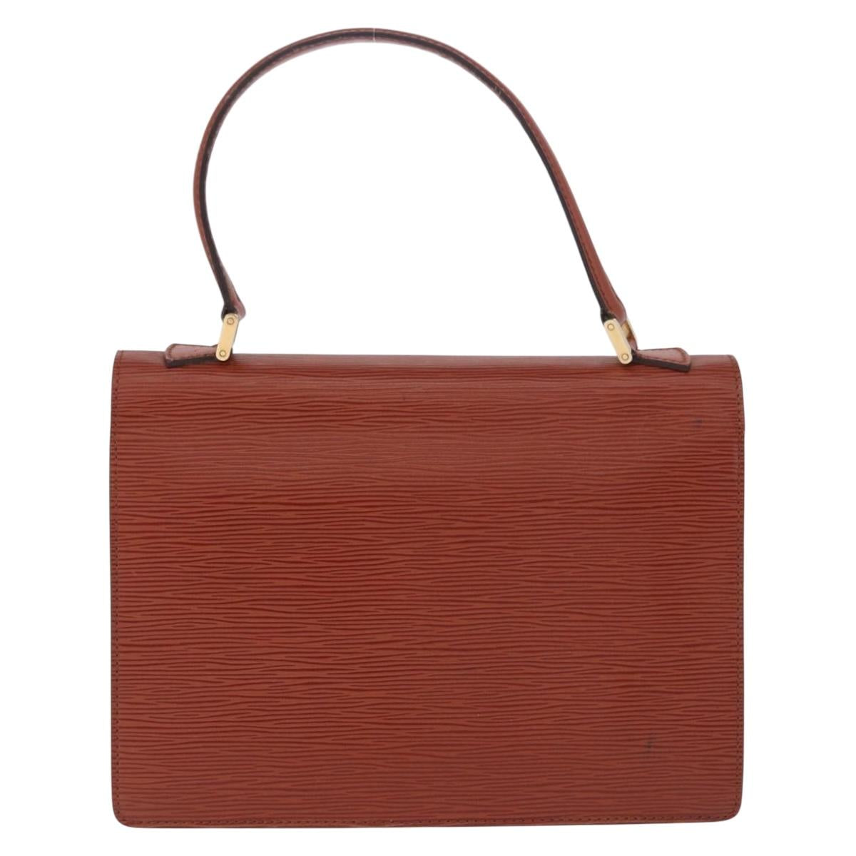 LOUIS VUITTON Epi Concorde Hand Bag Brown M52133 LV Auth ka5678