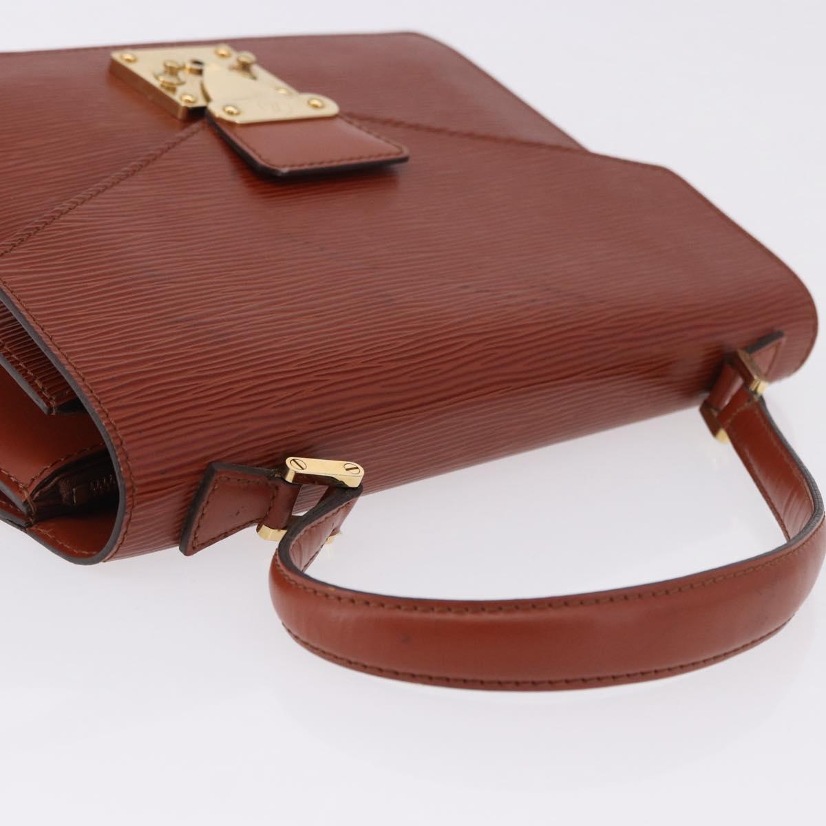 LOUIS VUITTON Epi Concorde Hand Bag Brown M52133 LV Auth ka5678