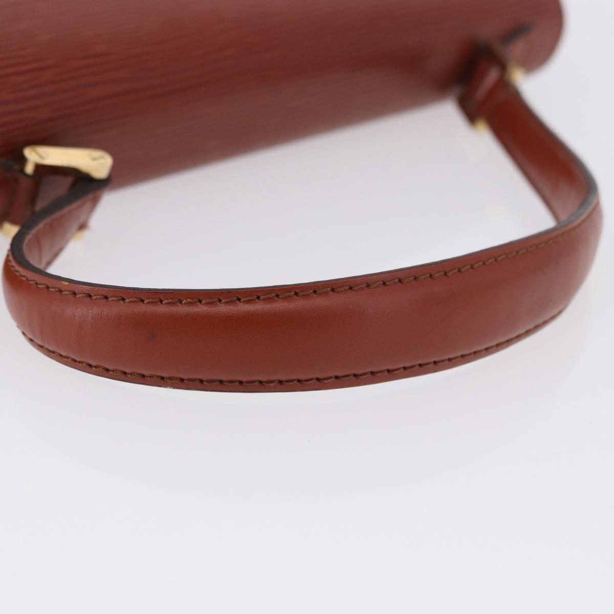 LOUIS VUITTON Epi Concorde Hand Bag Brown M52133 LV Auth ka5678