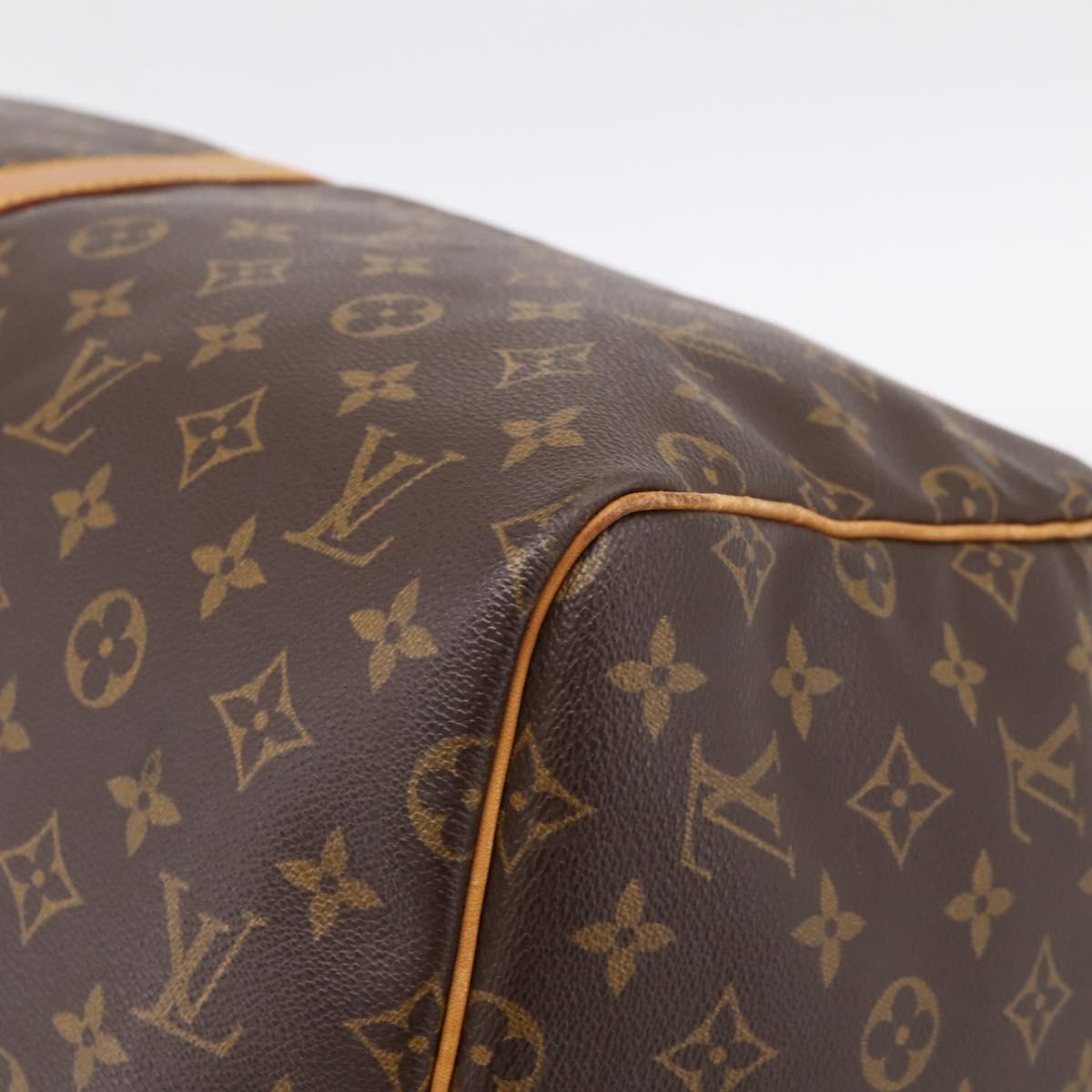 LOUIS VUITTON Monogram Keepall 55 Boston Bag M41424 LV Auth ka5681
