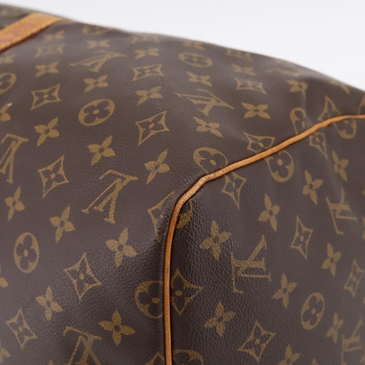 LOUIS VUITTON Monogram Keepall 55 Boston Bag M41424 LV Auth ka5681