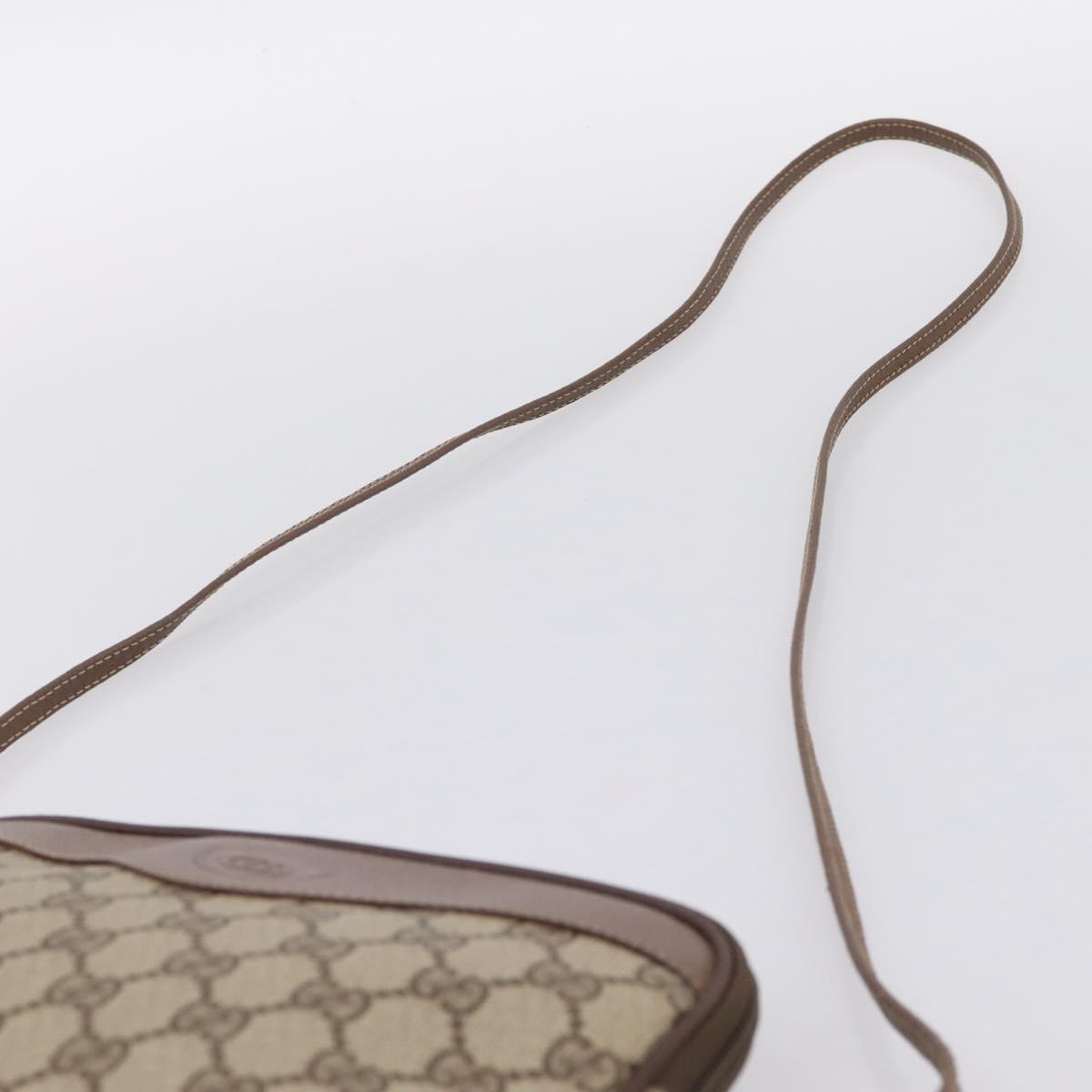 GUCCI GG Supreme Shoulder Bag PVC Beige Gold 007 115 6428 Auth ka5682