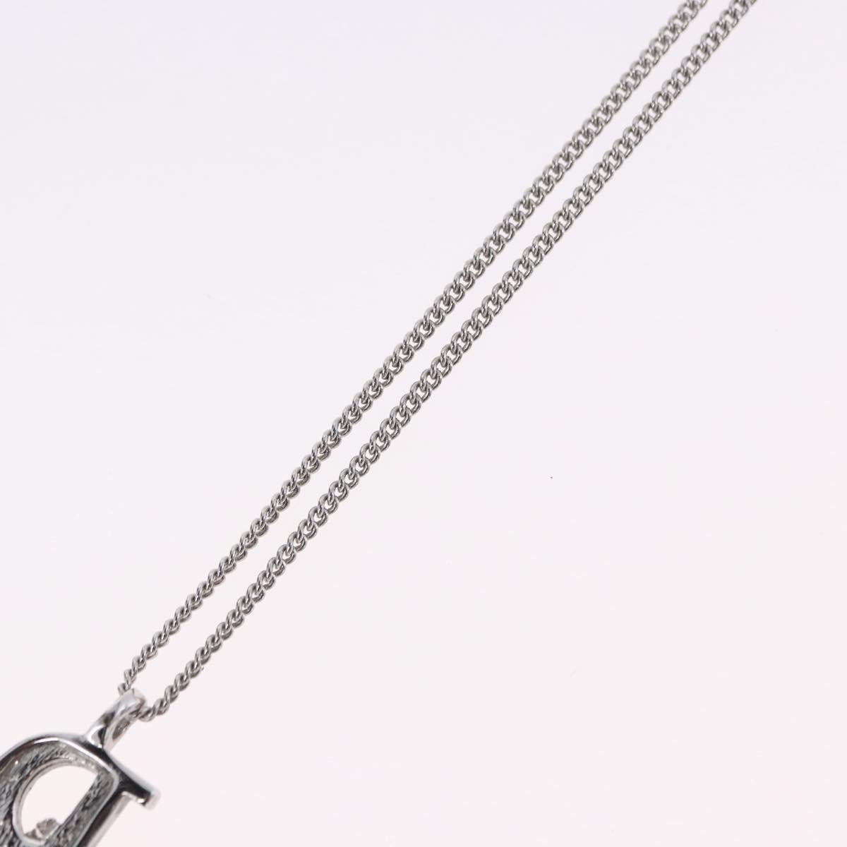 Christian Dior Necklace metal Silver Auth ka5695