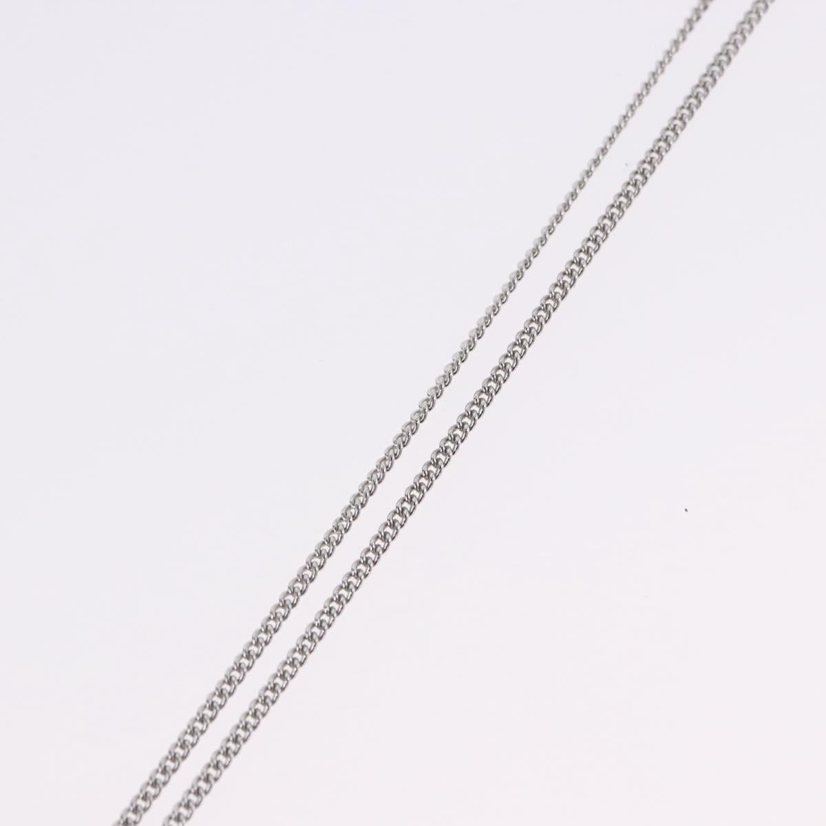 Christian Dior Necklace metal Silver Auth ka5695