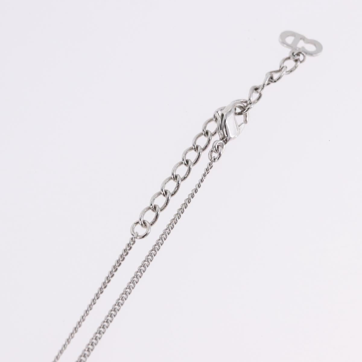 Christian Dior Necklace metal Silver Auth ka5695