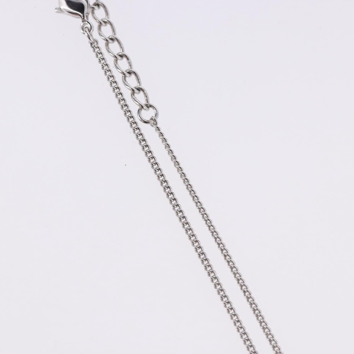 Christian Dior Necklace metal Silver Auth ka5695
