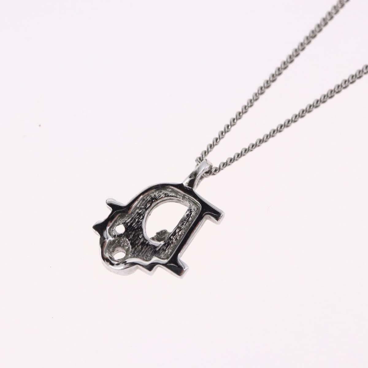 Christian Dior Necklace metal Silver Auth ka5695