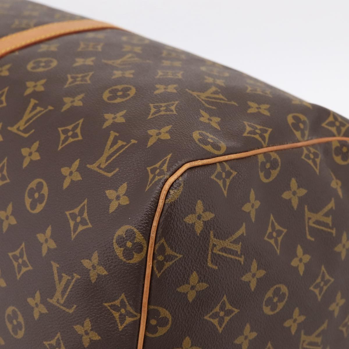 LOUIS VUITTON Monogram Keepall 55 Boston Bag M41424 LV Auth ka5698A