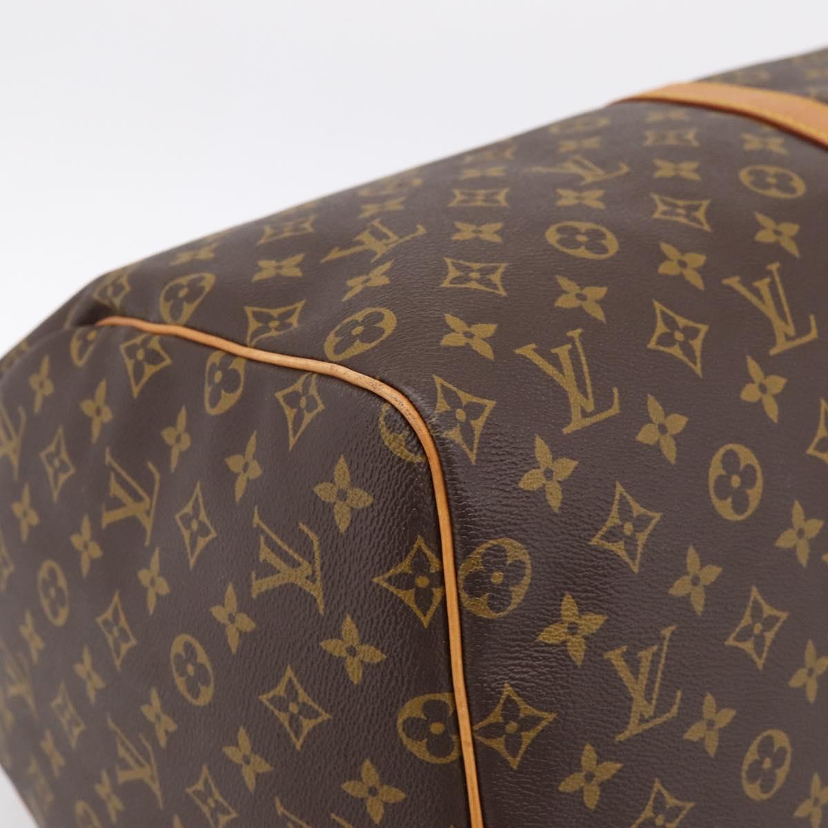 LOUIS VUITTON Monogram Keepall 55 Boston Bag M41424 LV Auth ka5698A