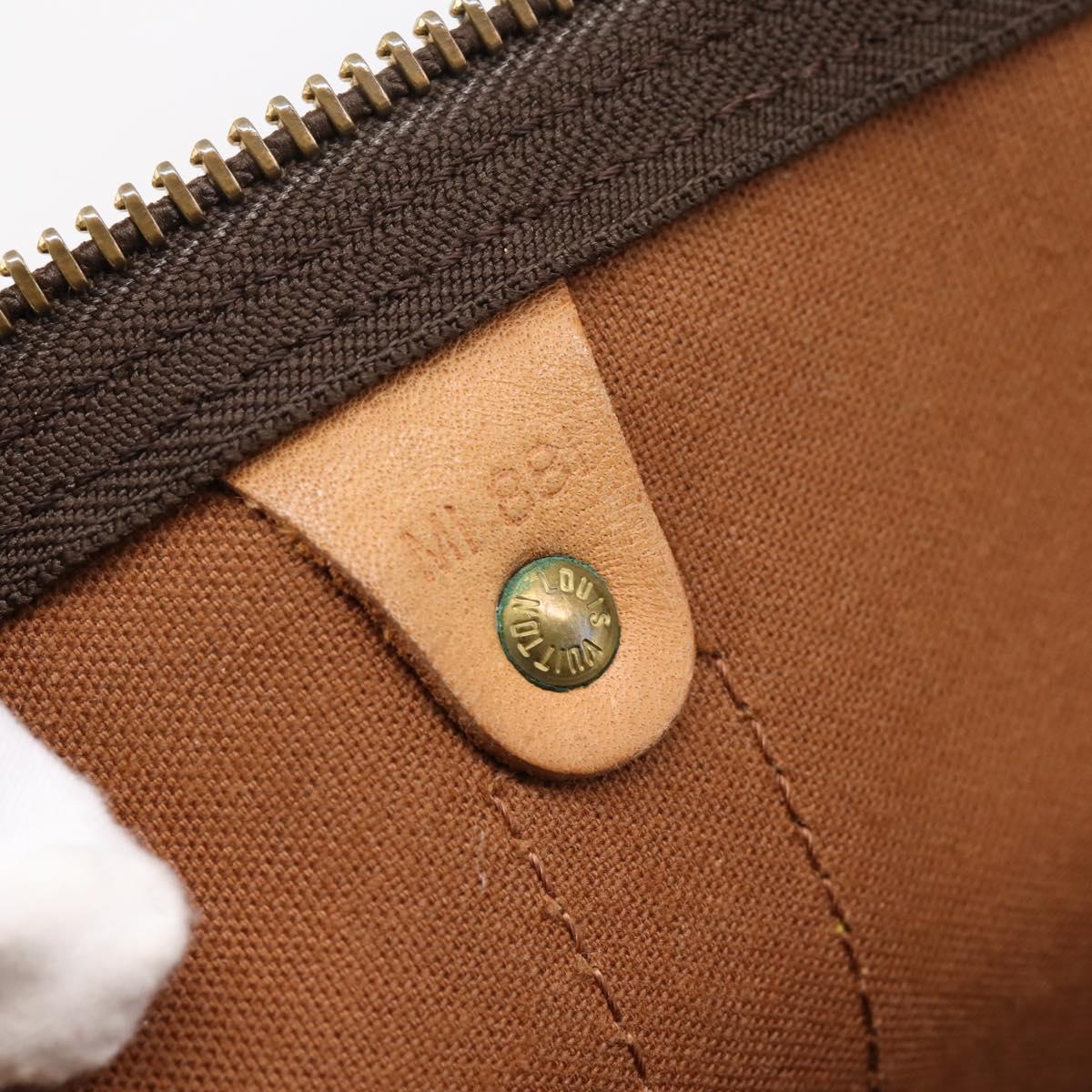 LOUIS VUITTON Monogram Keepall 55 Boston Bag M41424 LV Auth ka5698A