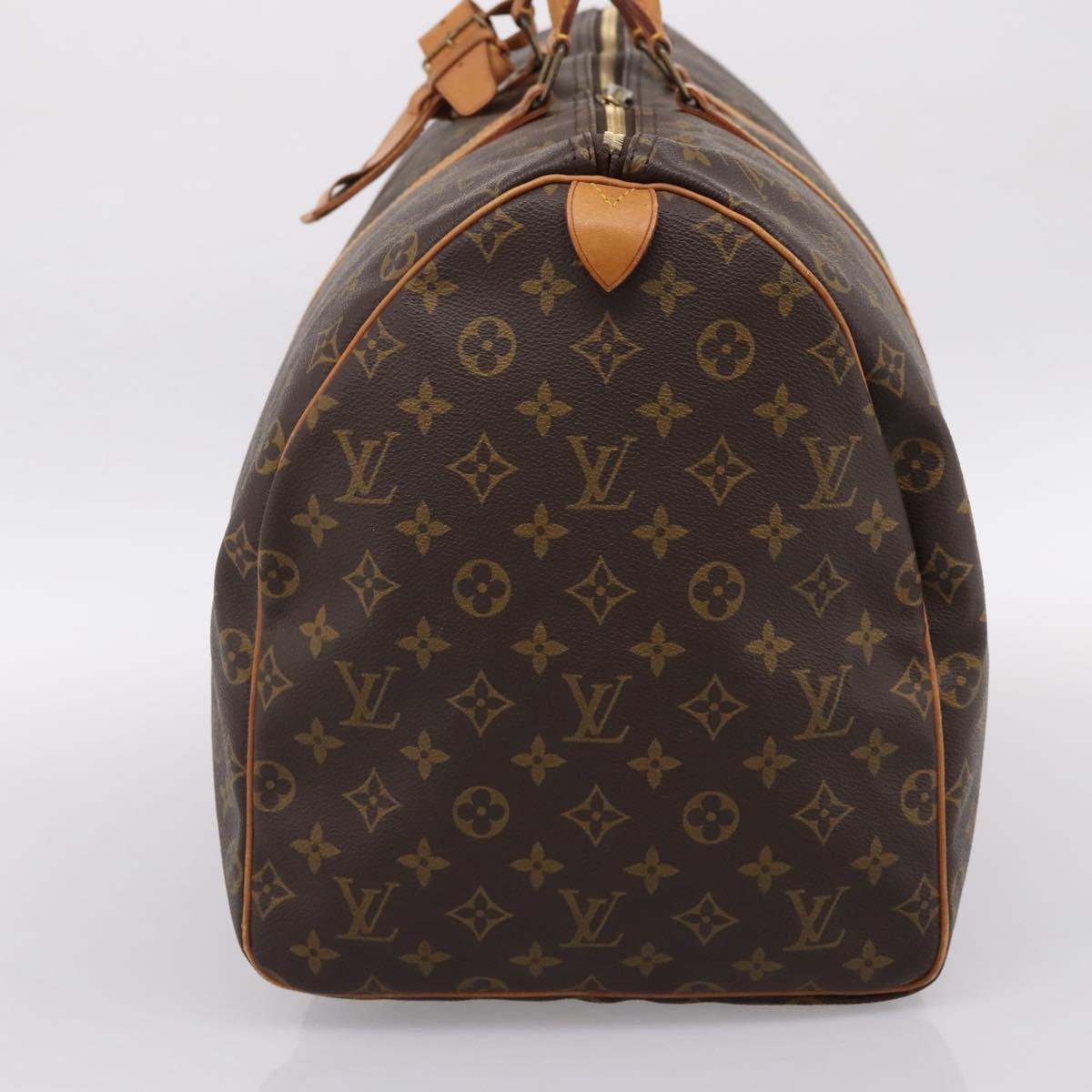 LOUIS VUITTON Monogram Keepall 55 Boston Bag M41424 LV Auth ka5698A