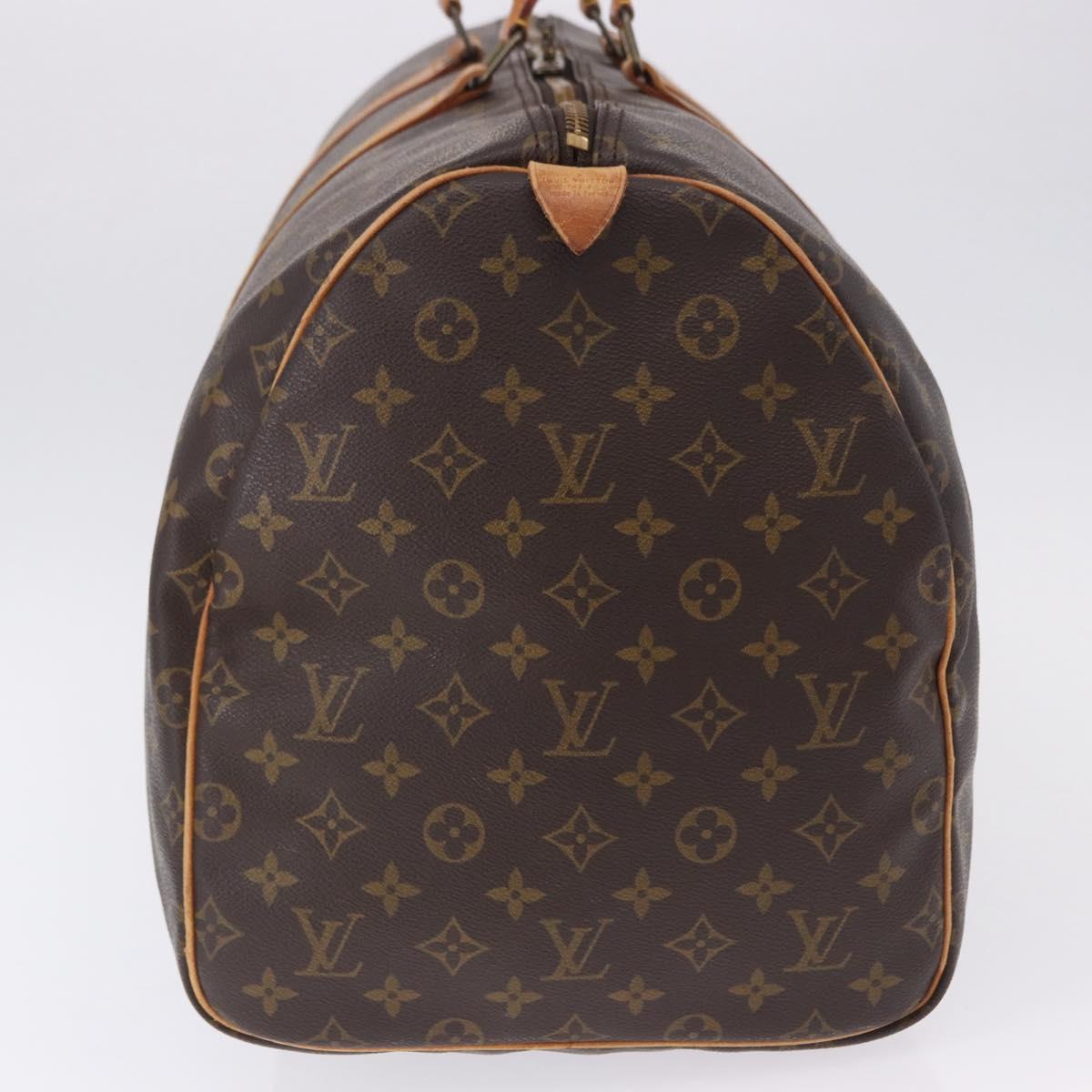 LOUIS VUITTON Monogram Keepall 55 Boston Bag M41424 LV Auth ka5699A