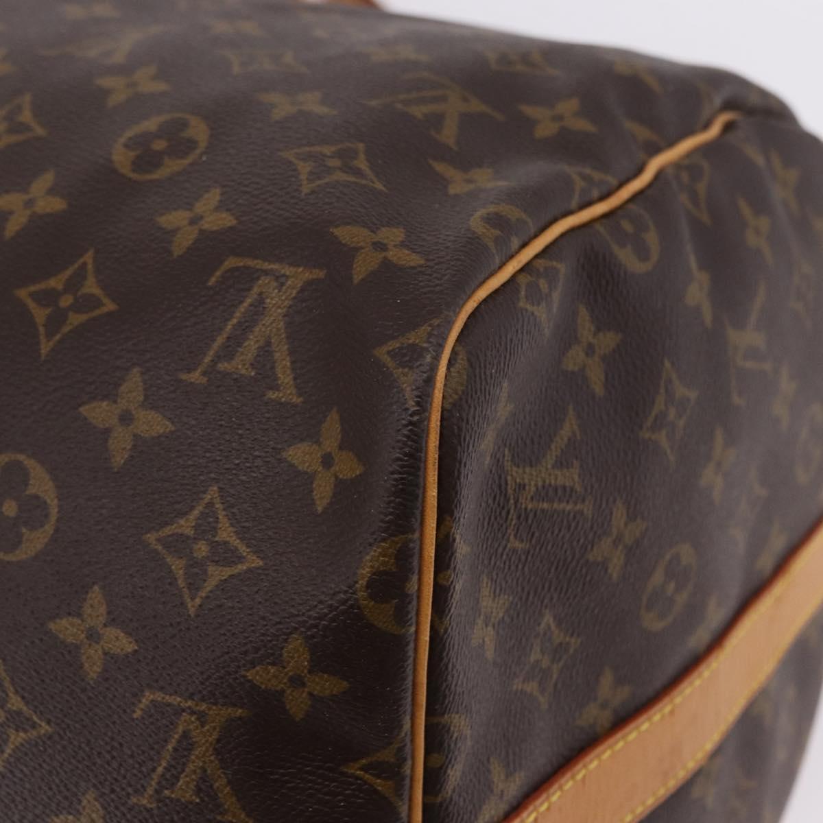 LOUIS VUITTON Monogram Keepall Bandouliere 55 Boston Bag M41414 LV Auth ka5700
