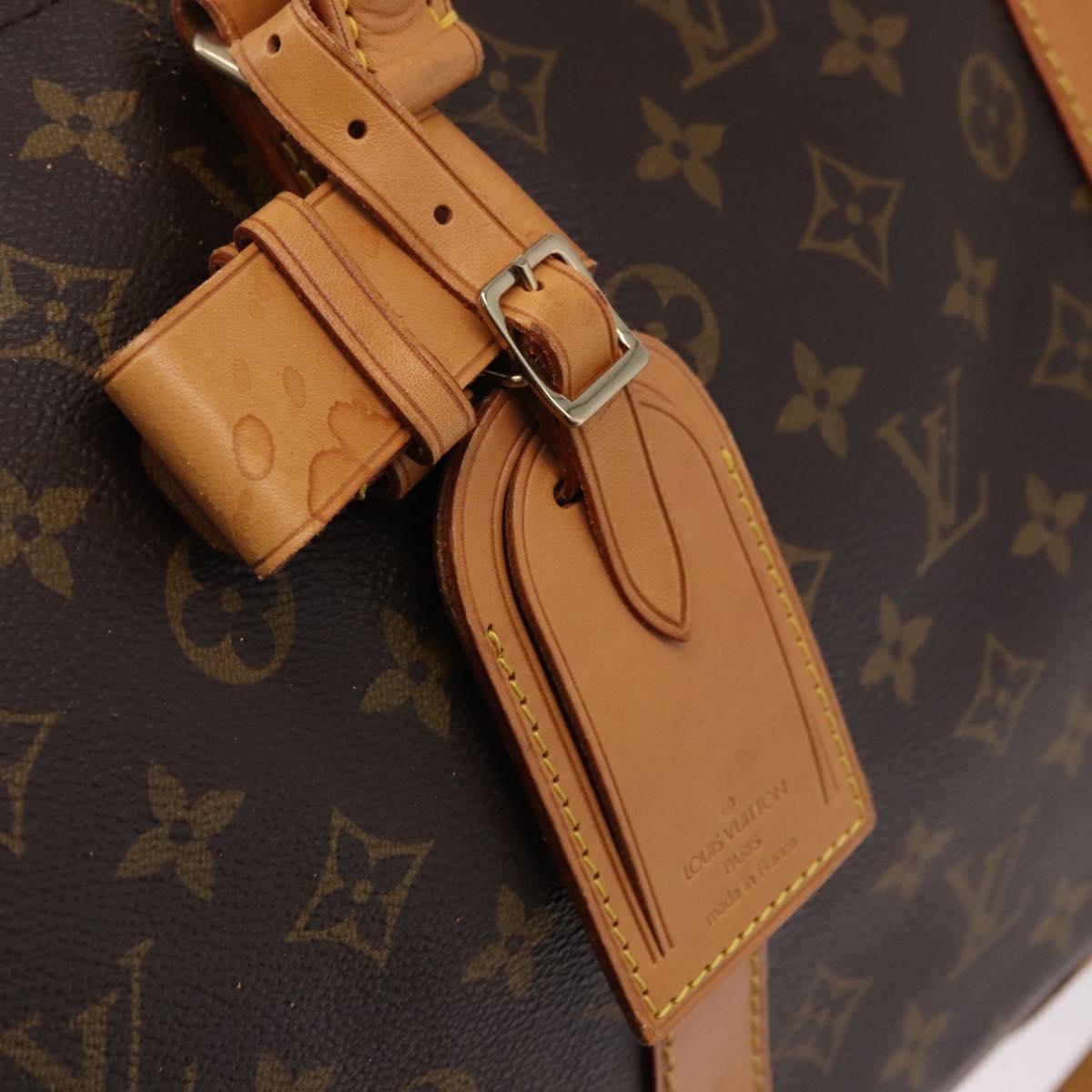 LOUIS VUITTON Monogram Keepall Bandouliere 55 Boston Bag M41414 LV Auth ka5700