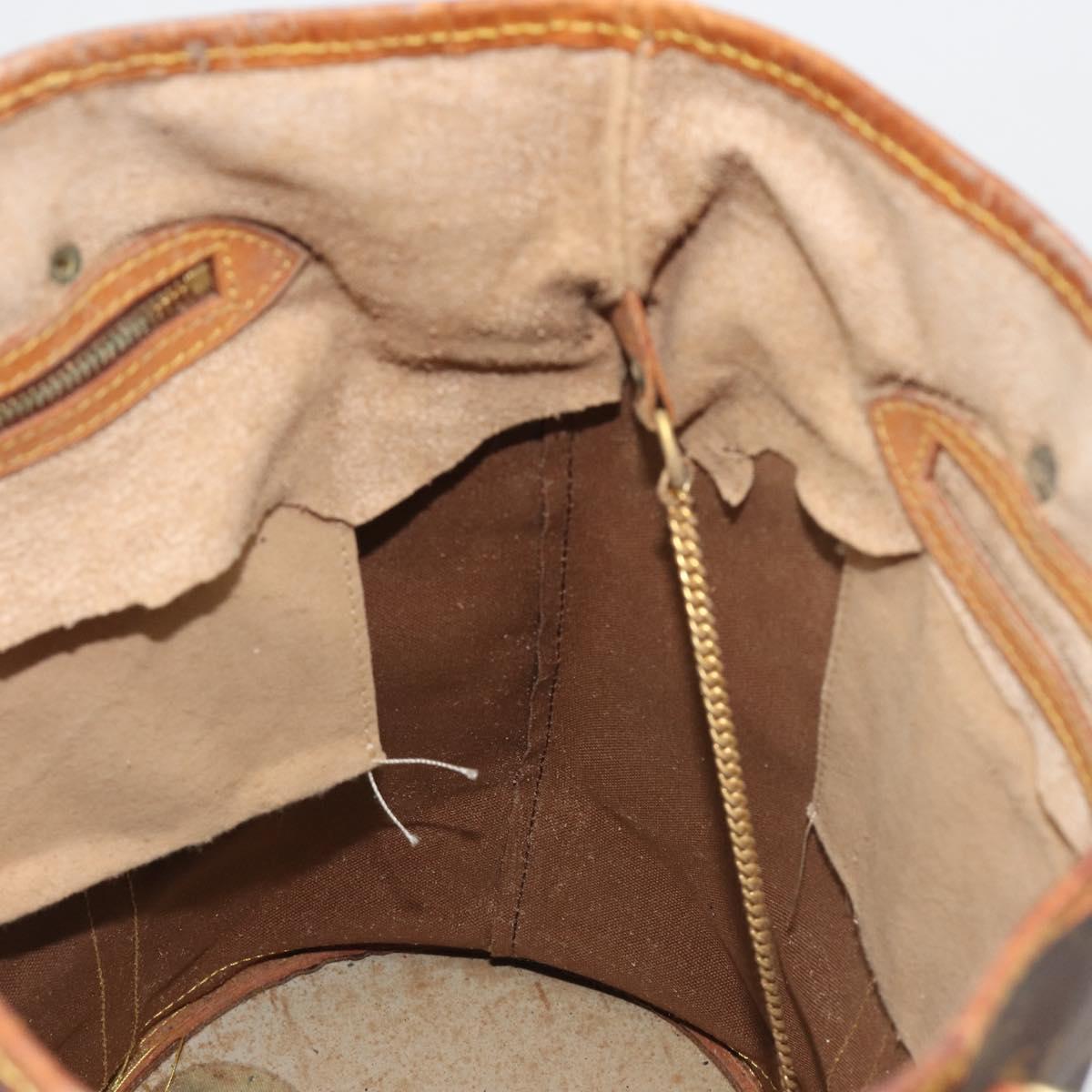 LOUIS VUITTON Monogram Bucket GM Shoulder Bag M42236 LV Auth ka5701