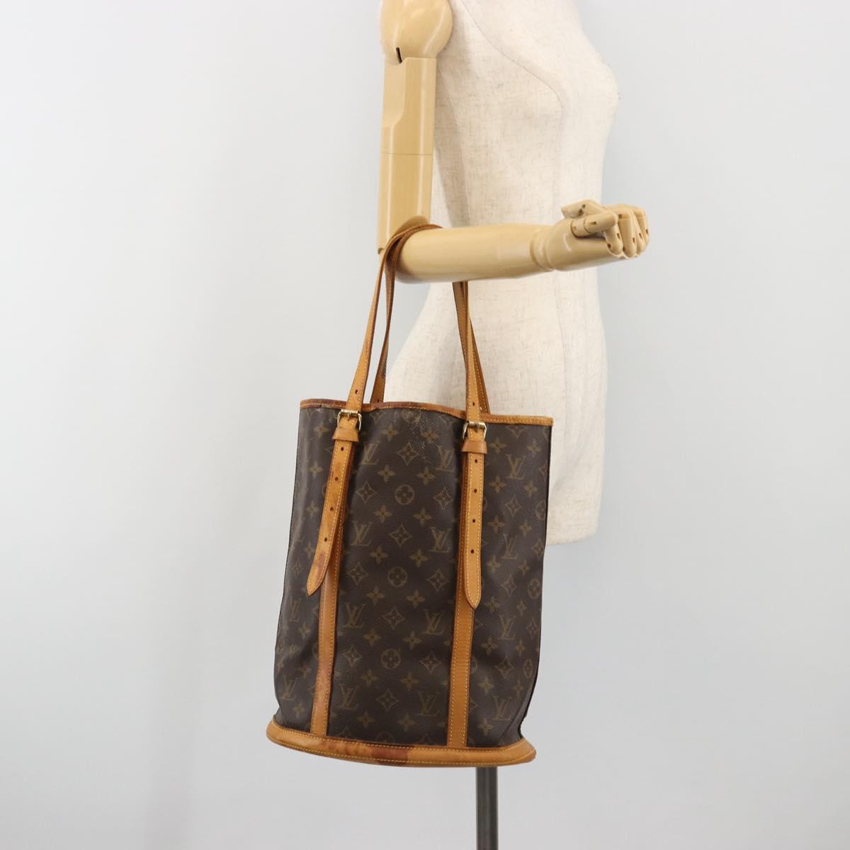 LOUIS VUITTON Monogram Bucket GM Shoulder Bag M42236 LV Auth ka5701